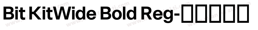 Bit KitWide Bold Reg字体转换